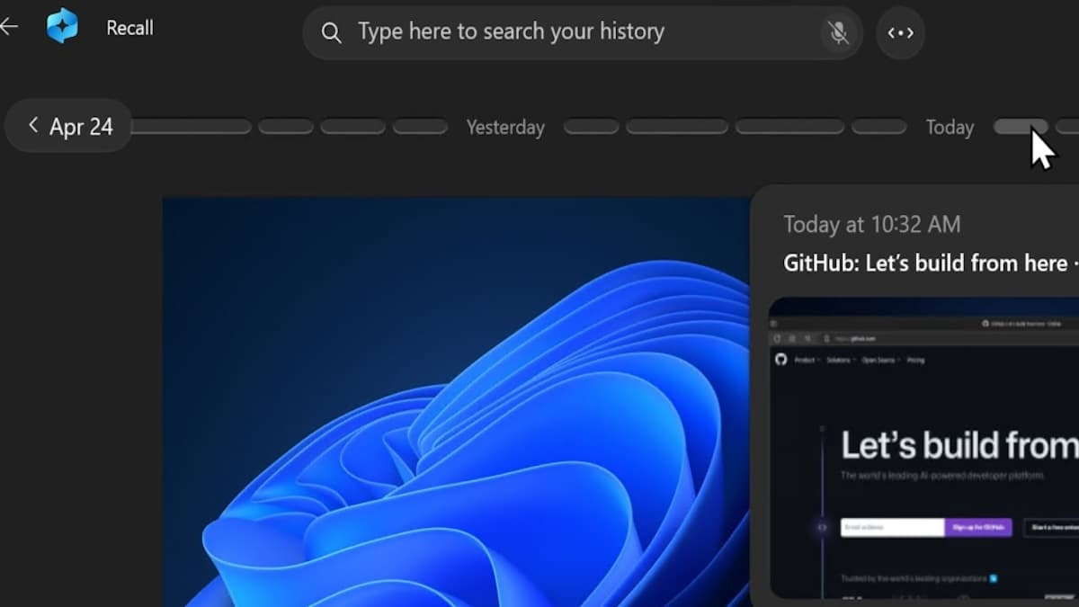 Windows Recall security