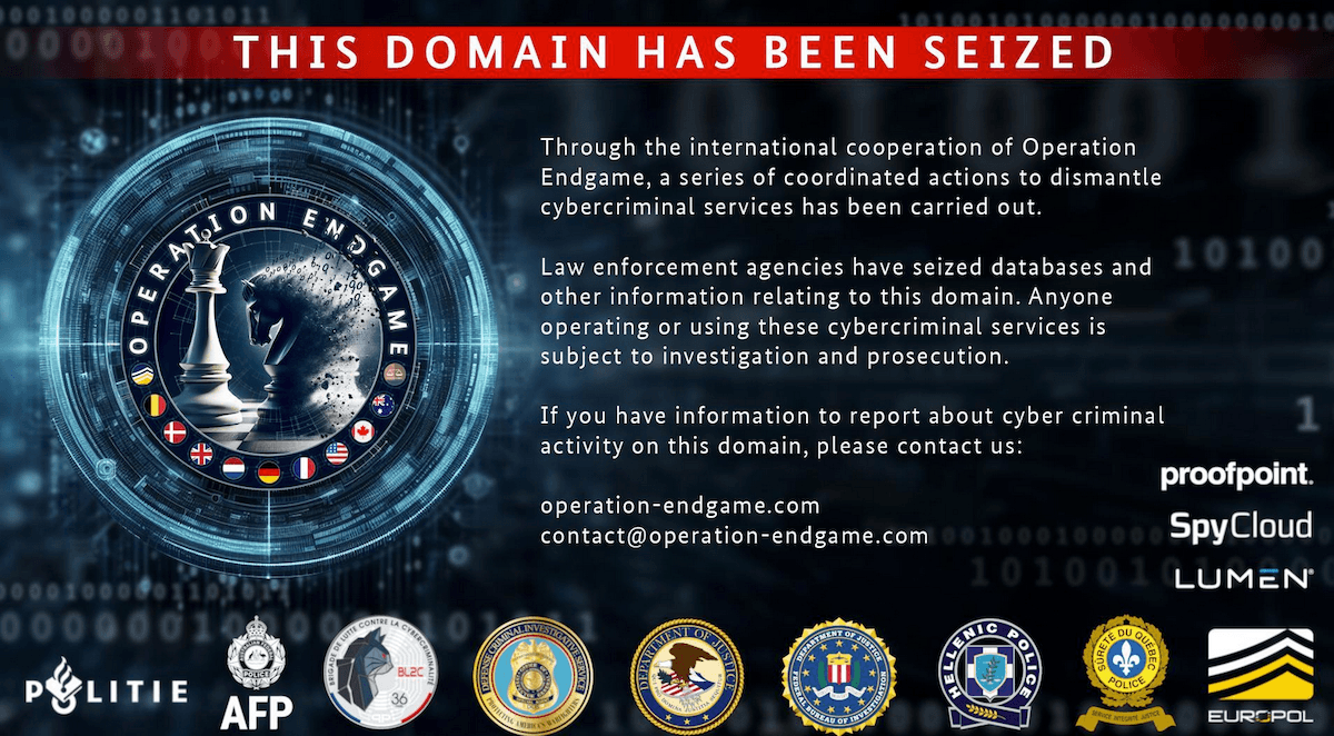 Website seized in Operation Endgame 3.0